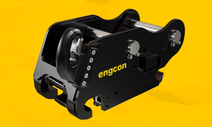 Engcon presenta un acoplador de máquina mejorado para excavadoras